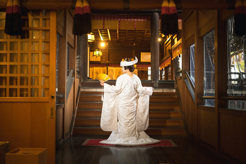 四柱神社　和装ウェディング